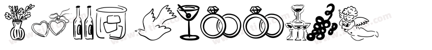 Happy Wedding字体转换
